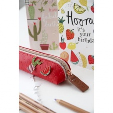 Slim Pencil Case(Red)