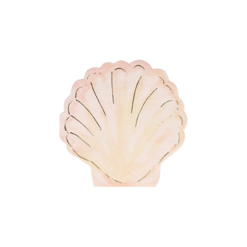 Shell Shaped Paper Napkins By Meri Meri