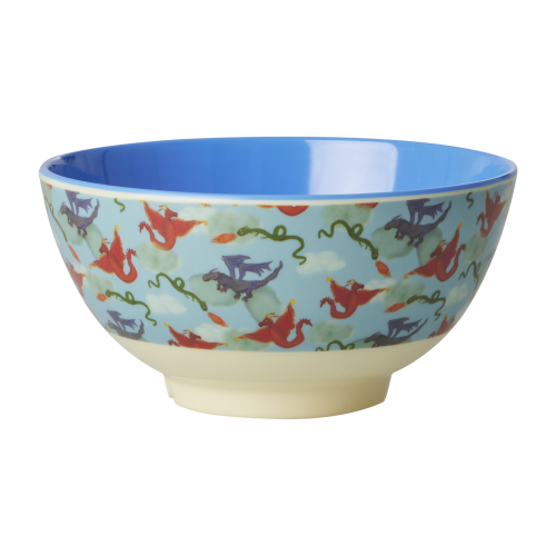 Dragon Print Melamine Bowl Rice DK