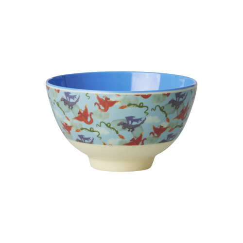 Dragon Print Small Melamine Bowl Rice DK