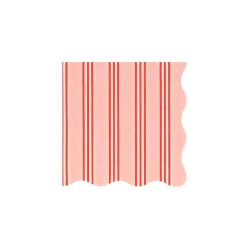 Festive Stripe Small Paper Napkins Pack of 16 By Meri Meri