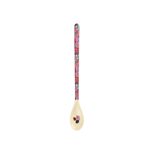 Forest Flower Print Melamine Latte Spoon By Rice