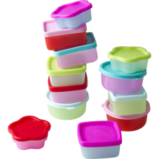Small reusable food storage boxes set of 12 Rice DK - Vibrant Home