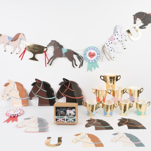 Horse Champion Theme Set of 8 Paper Cups By Meri Meri