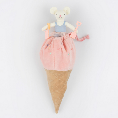 Ice Cream Mouse Mini Doll By Meri Meri