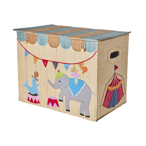 Circus Raffia Storage Box by Rice