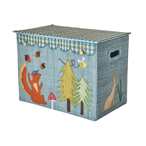 Happy Forest Theme Raffia Storage Box by Rice