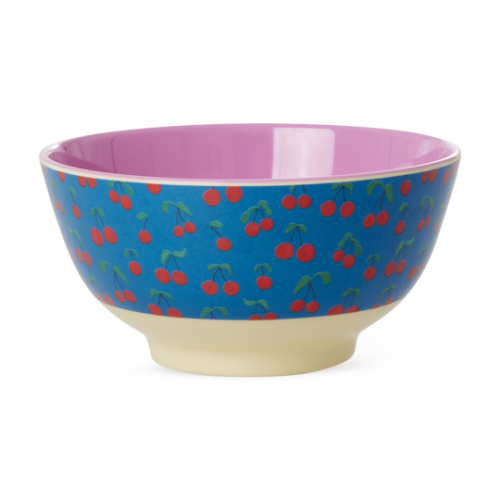 Cherry Love Print Melamine Bowl By Rice