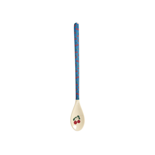 Cherry Love Print Melamine Latte Spoon By Rice