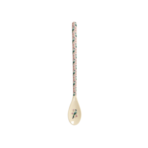 Exotic Bird Print Melamine Latte Spoon By Rice