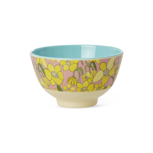 Daffodils Print Melamine Small Bowl By Rice