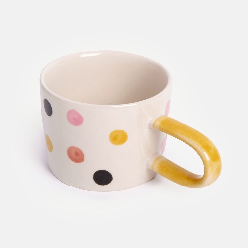 Colourful Dots Hand Painted Mug By Caroline Gardner