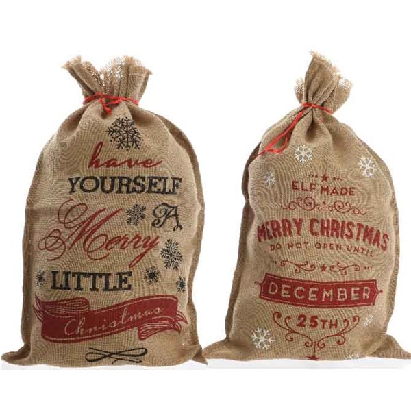 christmas sack hessian