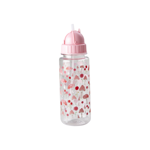 Pink Happy Forest Print Drink Bottle By Rice