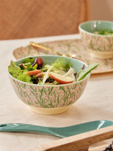 Snowdrop Print Melamine Bowl Rice DK