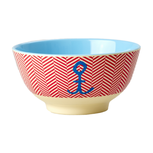 Anchor Print Melamine Bowl By Rice
