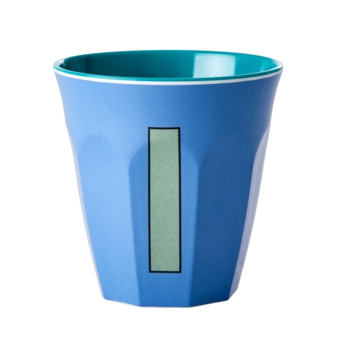 Alphabet Melamine Cup Letter I on Blue by Rice DK