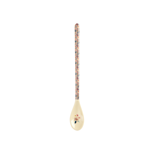 Sandy Flower Print Melamine Latte Spoon By Rice