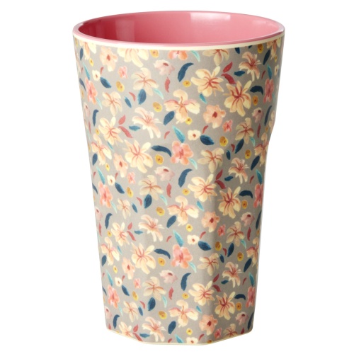 Sandy Flower Print Melamine Tall Cup By Rice