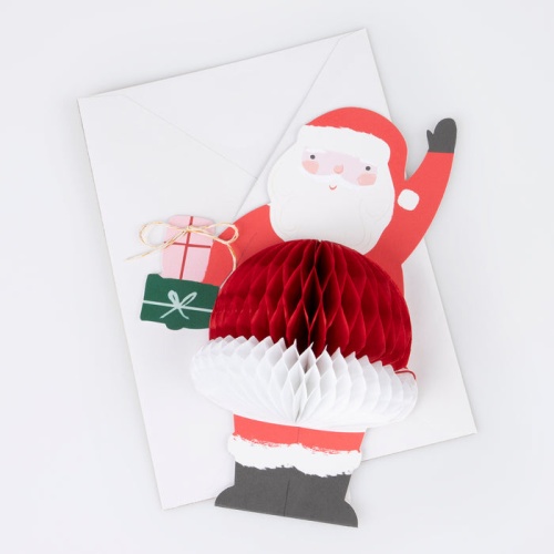 Santa Christmas Card By Meri Meri