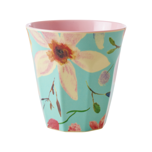 Selma Flower Print Melamine Cup Rice DK