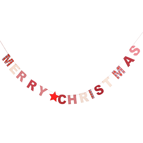 merry christmas paper garland