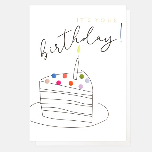 Birthday Cake Card By Caroline Gardner - Vibrant Home