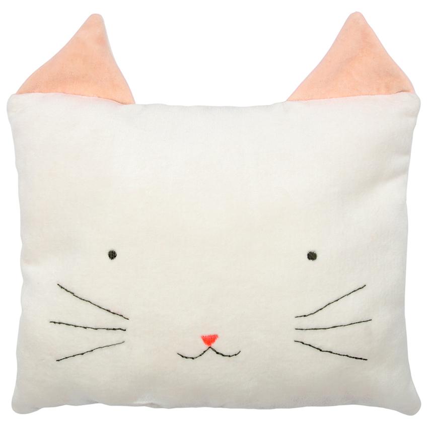 Meri Meri Velvet Cat Cushion - Vibrant Home