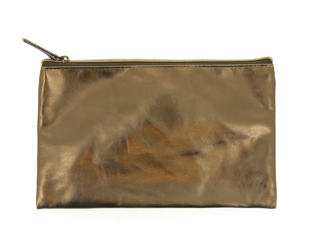 Gold Metallic Pencil Case - Vibrant Home