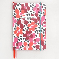 Falling Heart Print Spiral Notebook By Caroline Gardner - Vibrant Home