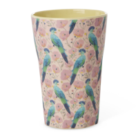 Exotic Bird Print Tall Melamine Cup By Rice