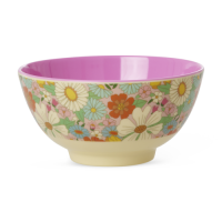 Flower Power Print Melamine Bowl Rice