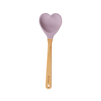 Heart Shaped Silicone Kitchen Spoons Lavender By Rice DK