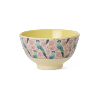 Exotic Bird Print Melamine Small Bowl By Rice