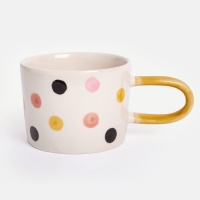 Colourful Dots Hand Painted Mug By Caroline Gardner