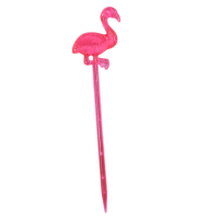 Pink Flamingo Cocktail Stirrers - Set of 24