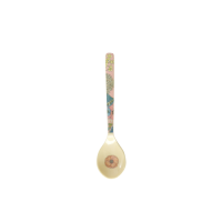 Pink Flower Collage Print Melamine Teaspoon By Rice