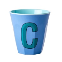 Alphabet Melamine Cup Letter C on Blue by Rice DK