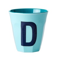 Alphabet Melamine Cup Letter D on Blue by Rice DK