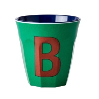 Alphabet Melamine Cup Letter B on Green by Rice DK