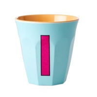 Alphabet Melamine Cup Letter I on Mint by Rice DK