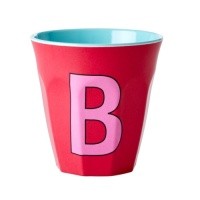 Alphabet Melamine Cup Letter B on Red by Rice DK