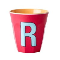 Alphabet Melamine Cup Letter R on Red by Rice DK