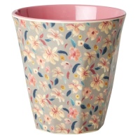 Sandy Flower Print Melamine Cup By Rice