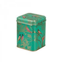 Orchard Bird Print Small Square Tin By Sara Miller - Vibrant Home