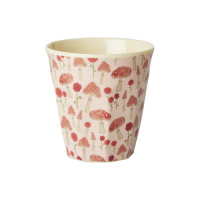 Happy Forest Pink Print Melamine Small Kids Cup By Rice