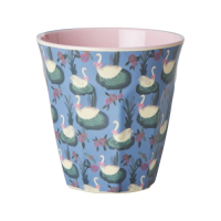 Swan Lake Print Melamine Cup By Rice