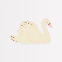 Swan Shaped Luxury Paper Napkins By Meri Meri